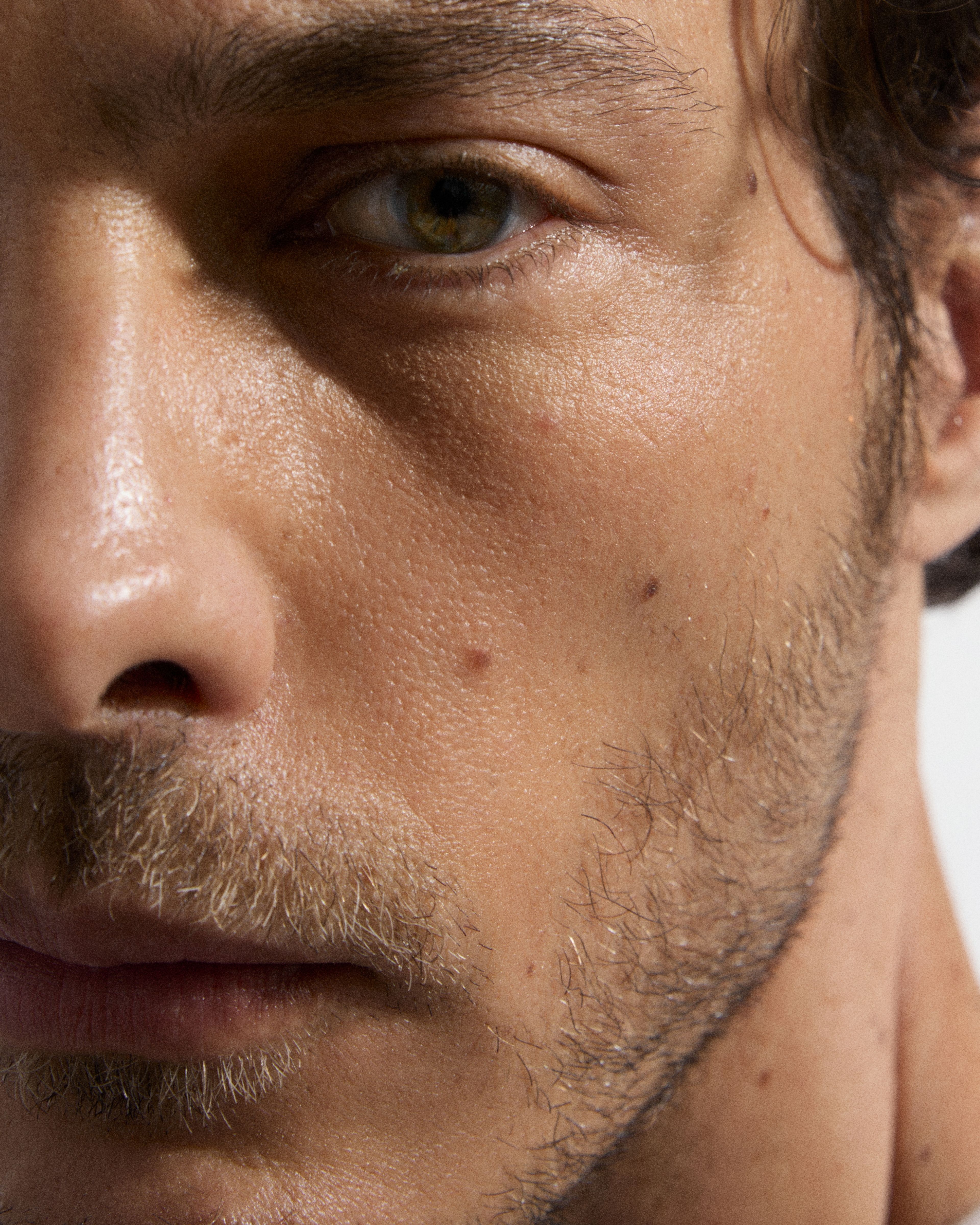 Close up of man looking in to the camera