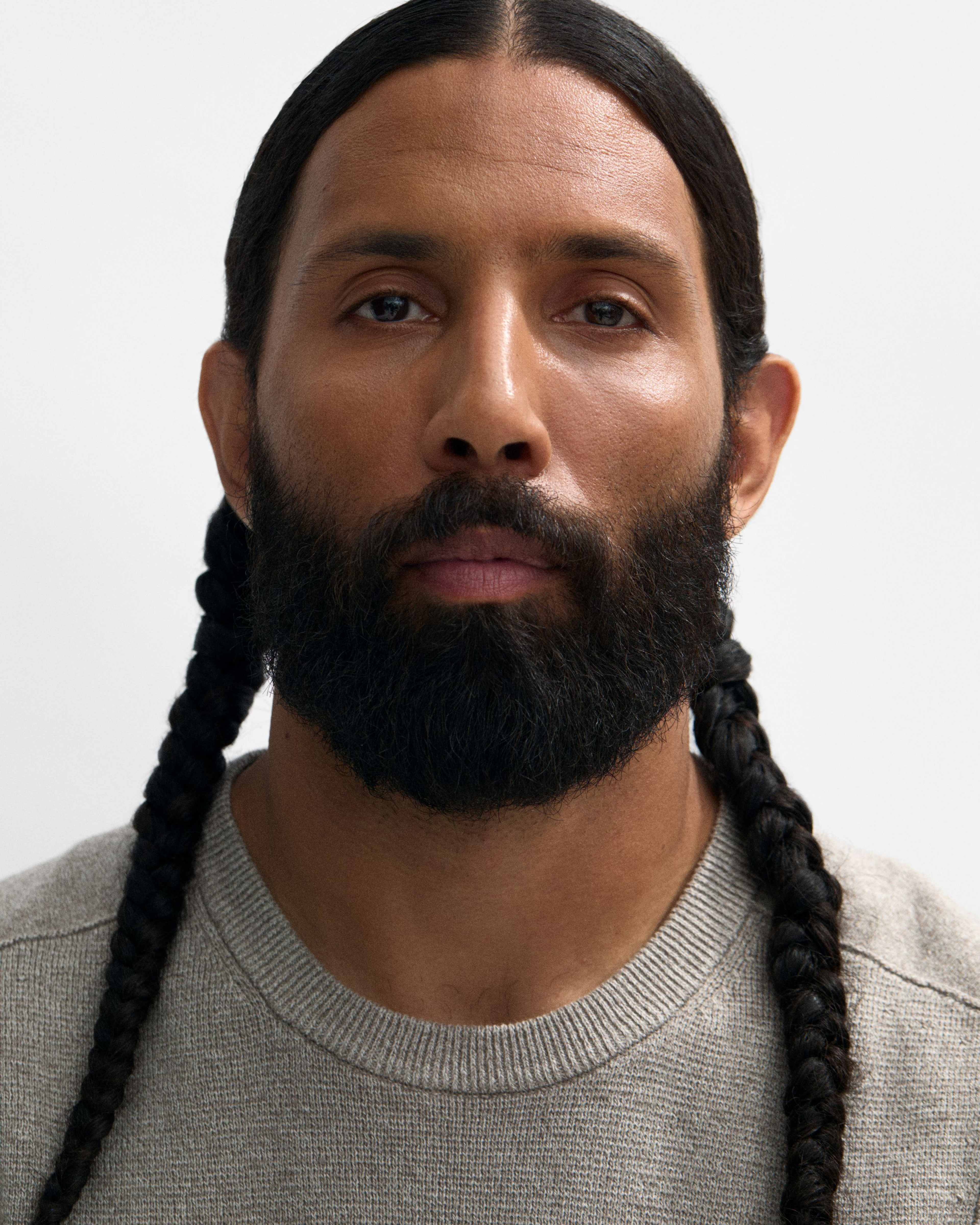 Man looking into camera