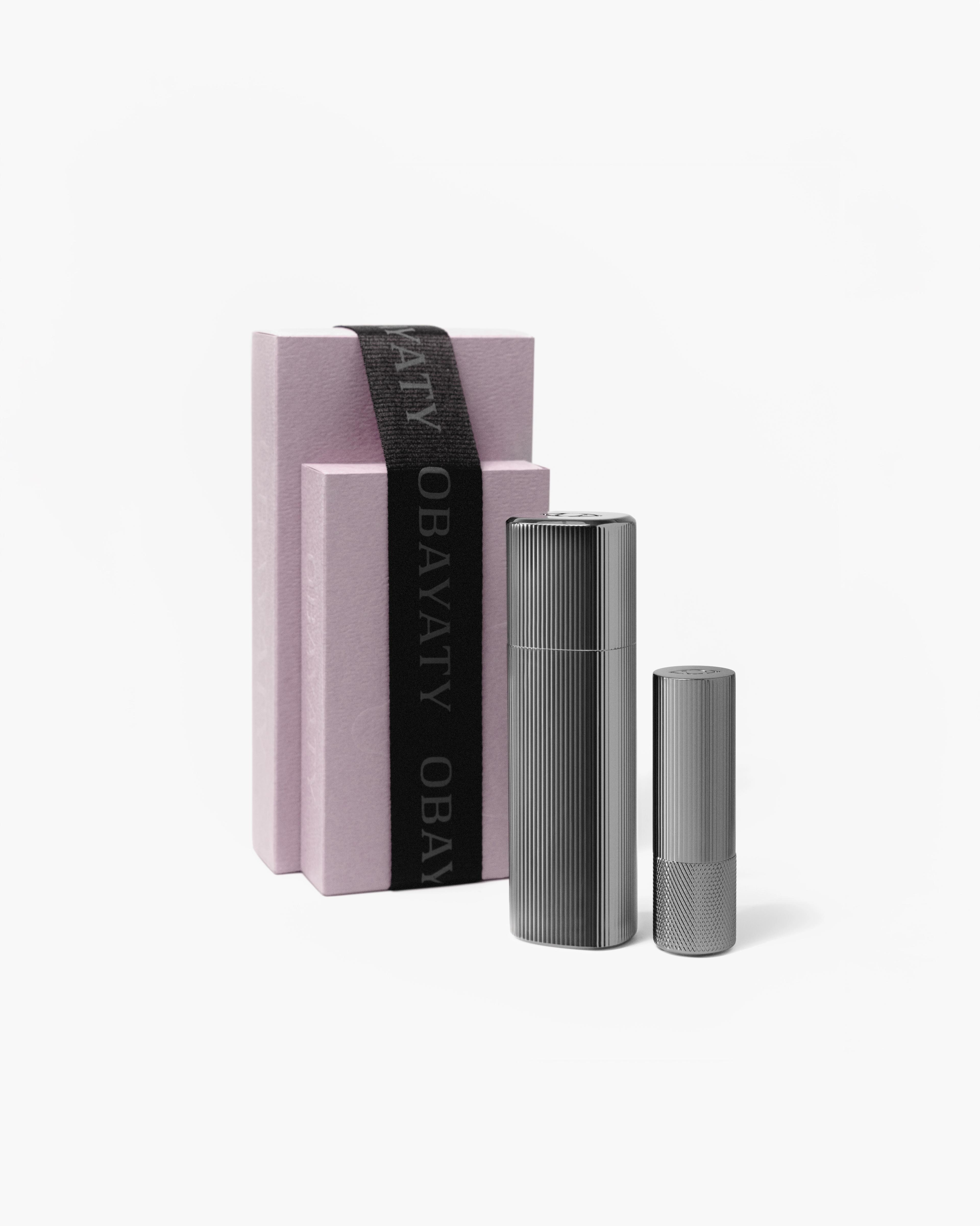 Make up kit for men in front of a white background