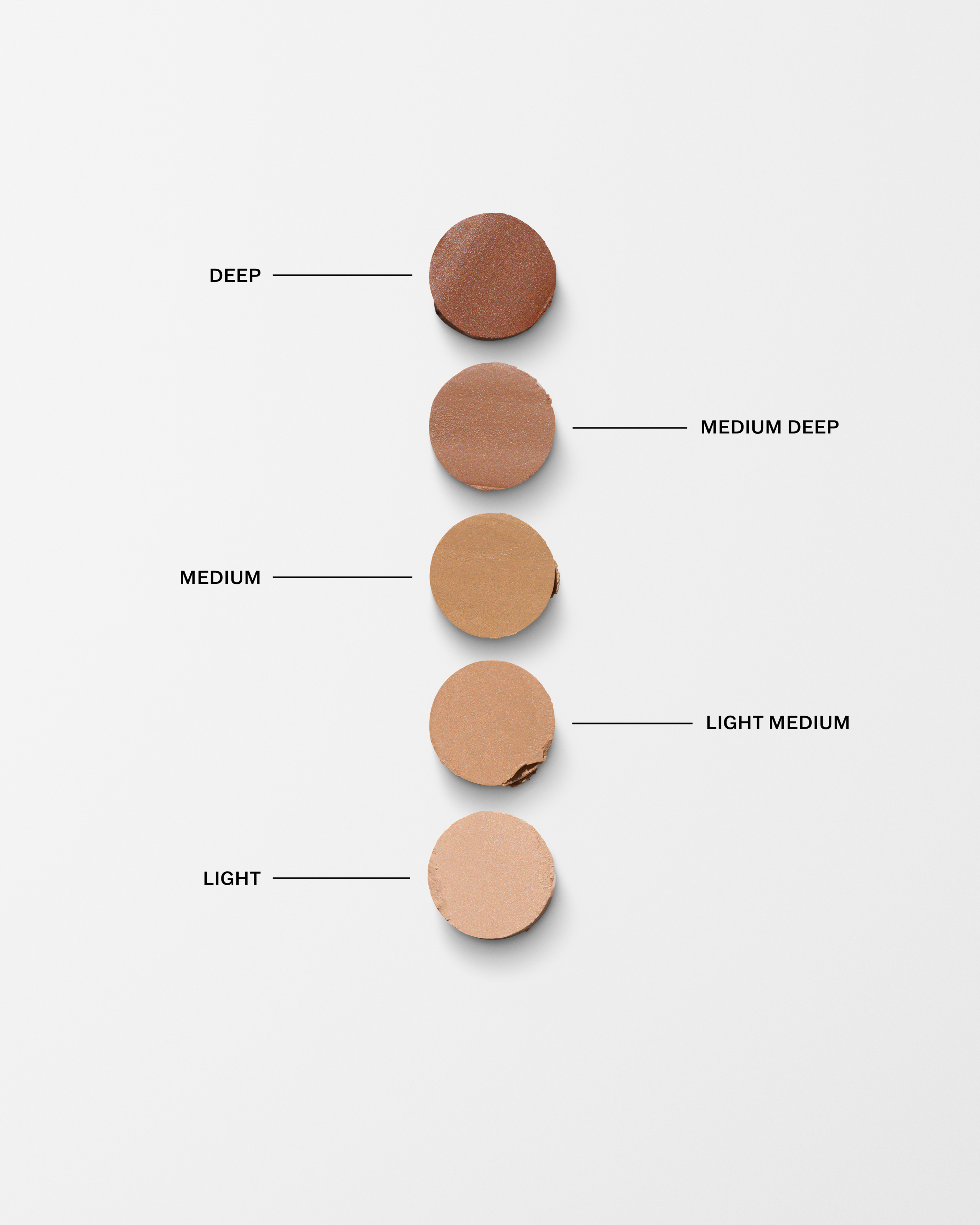All shade swatches of the retouch stick