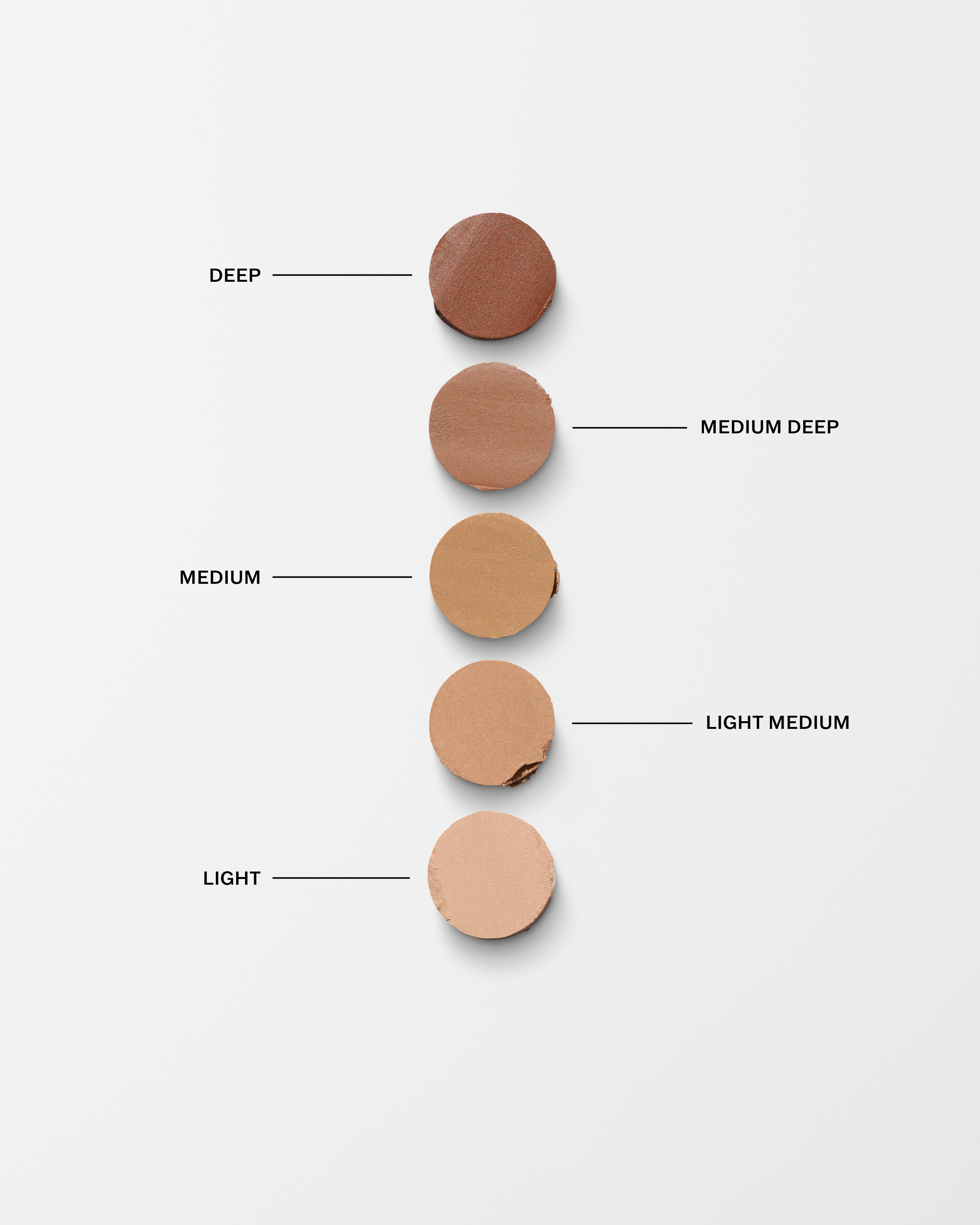 All shade swatches of the retouch stick