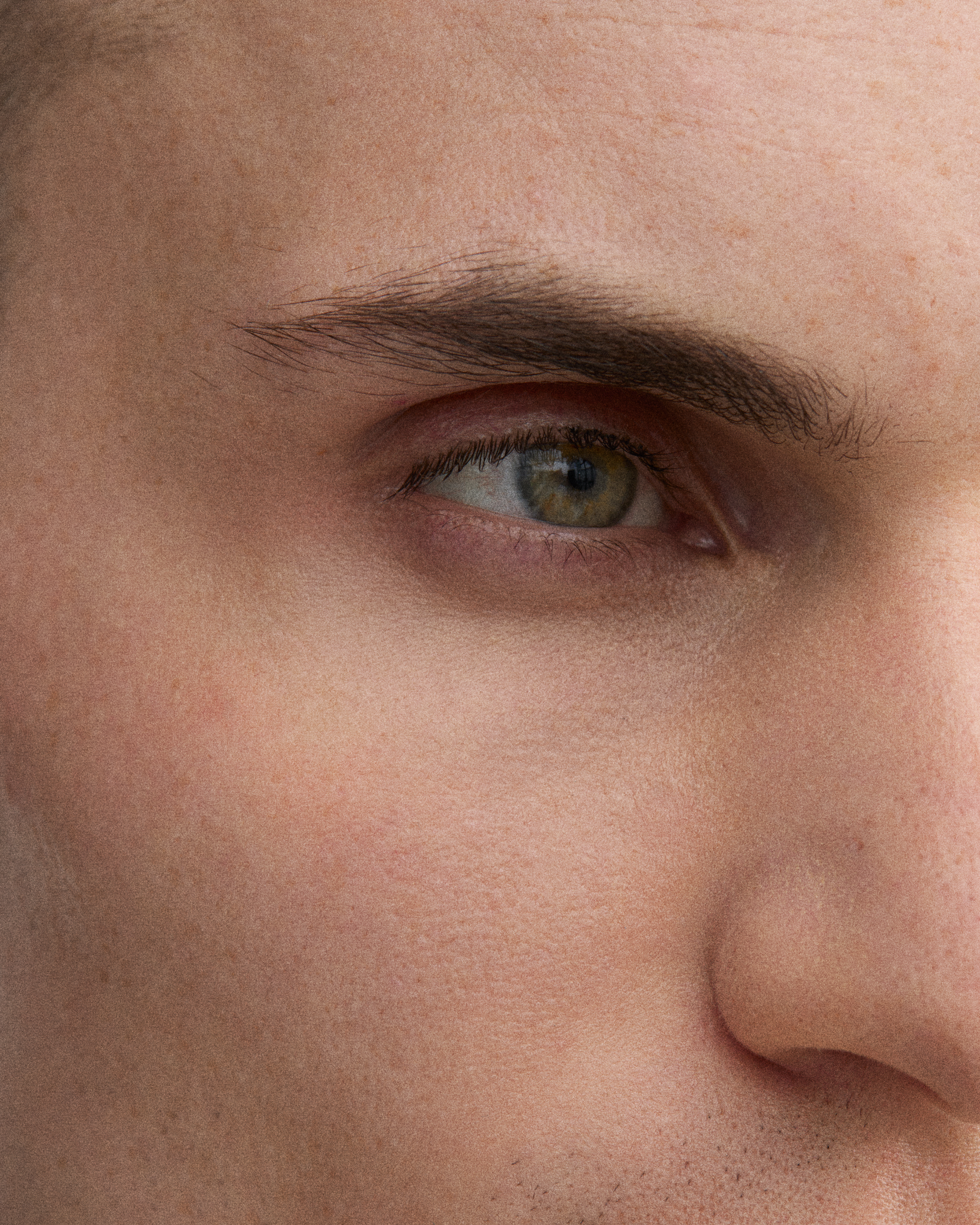 Man looking into camera