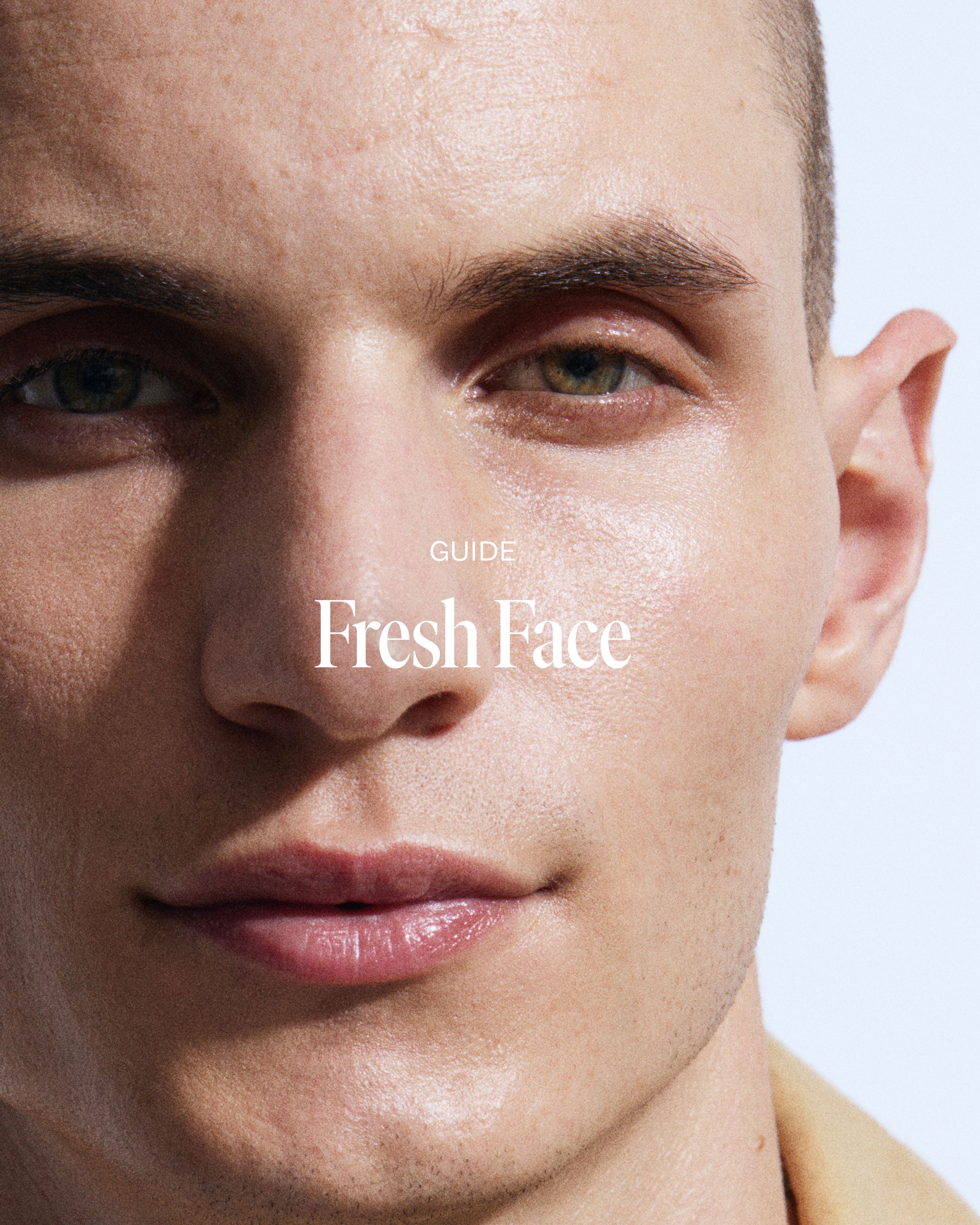 Image of man wearing tinted moisturizer