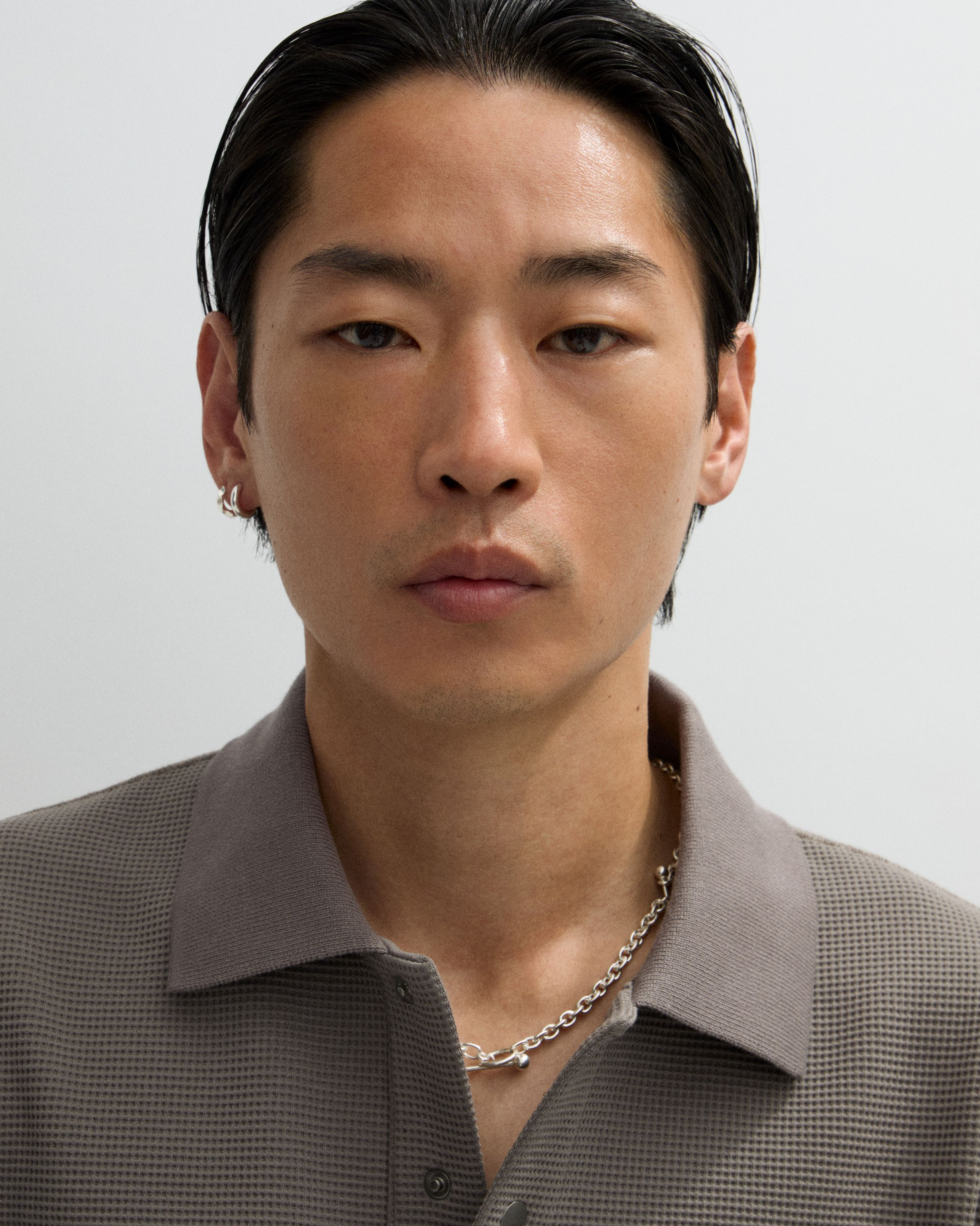 Man looking into camera