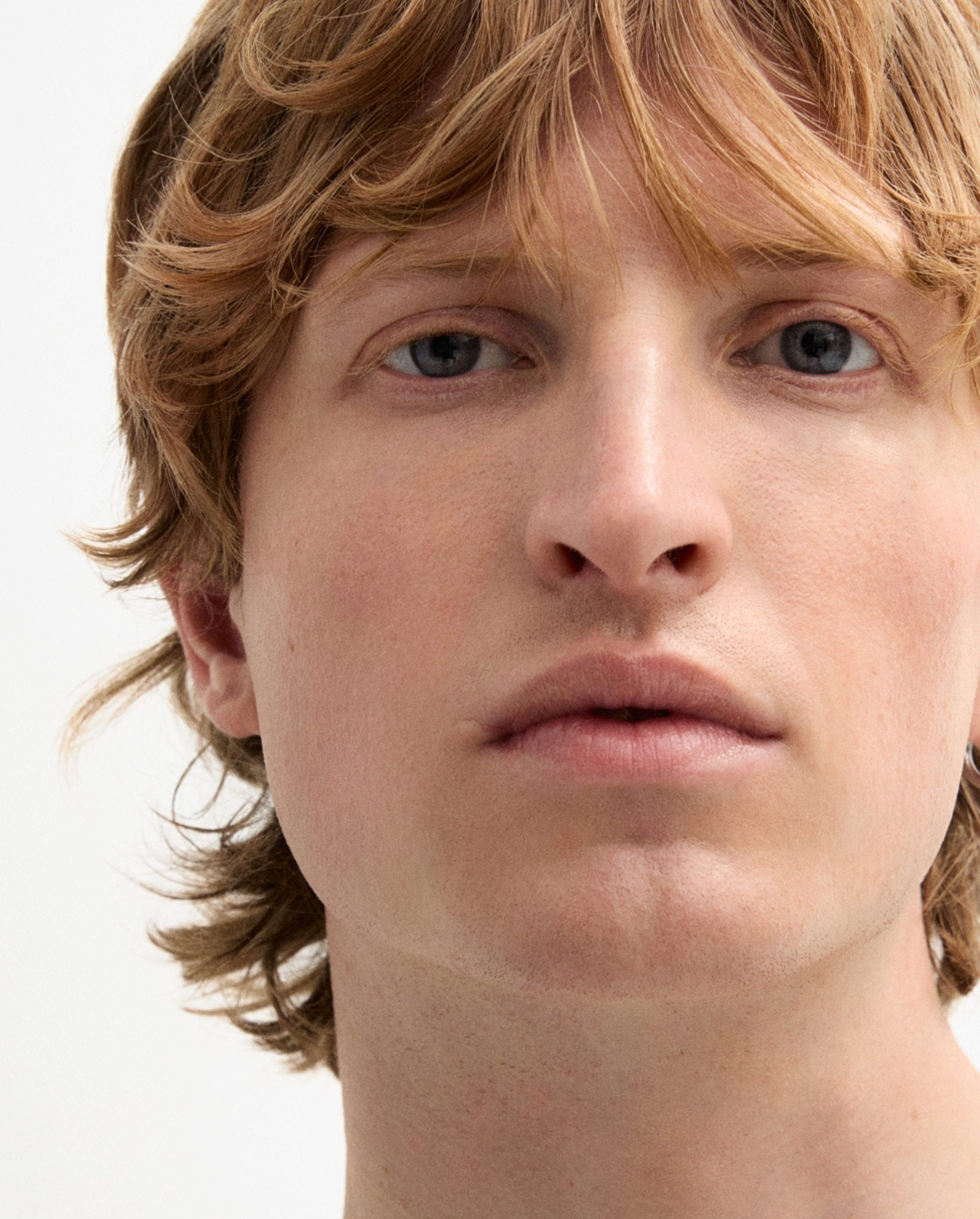 Man in front of camera