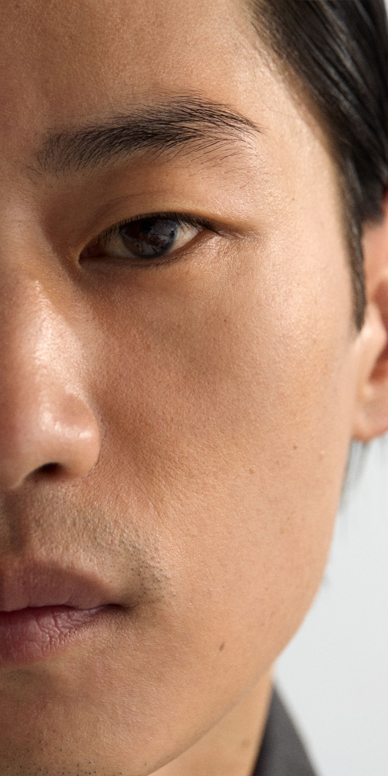 Man looking into the camera