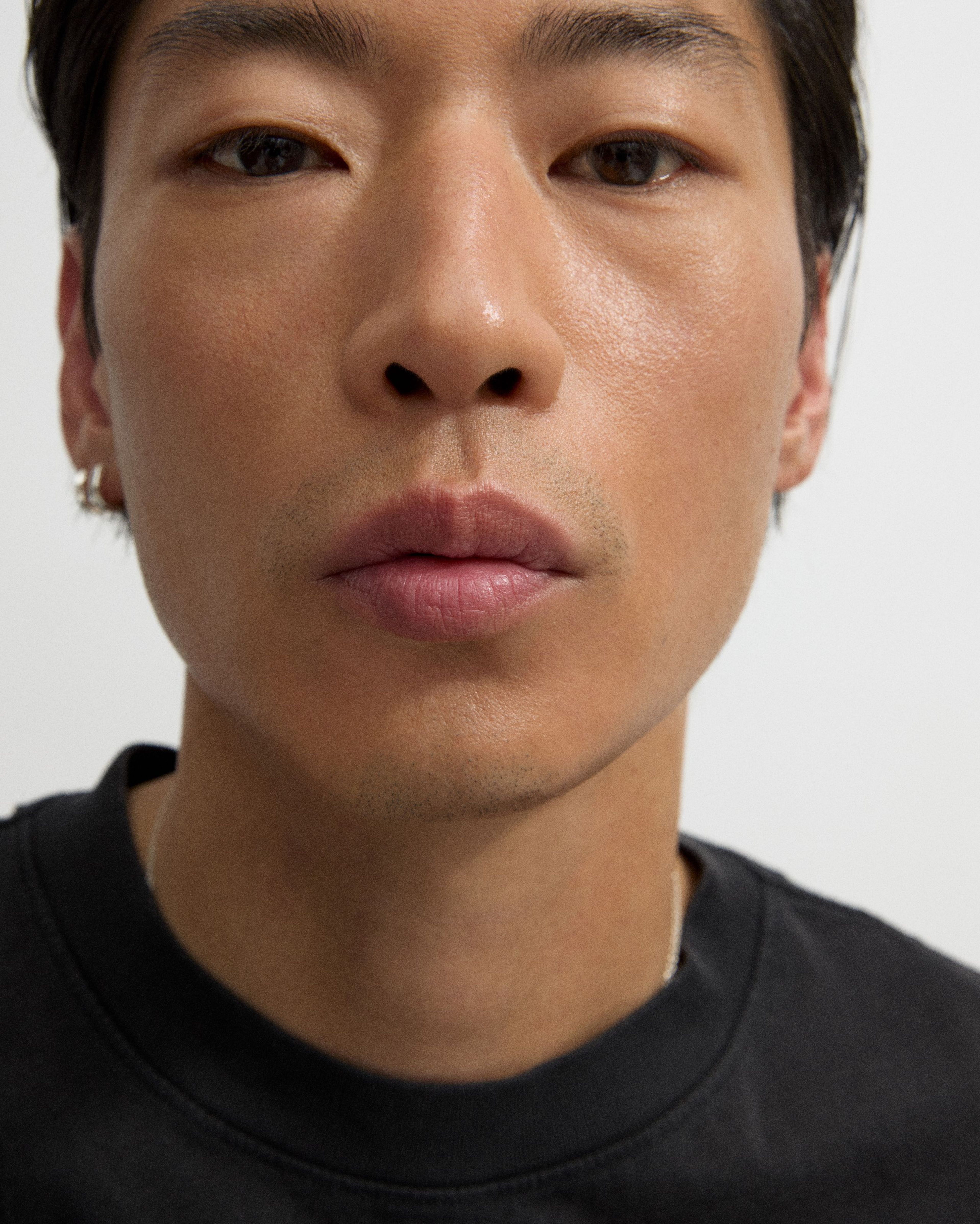 Man with the Soothing Lip Balm applied