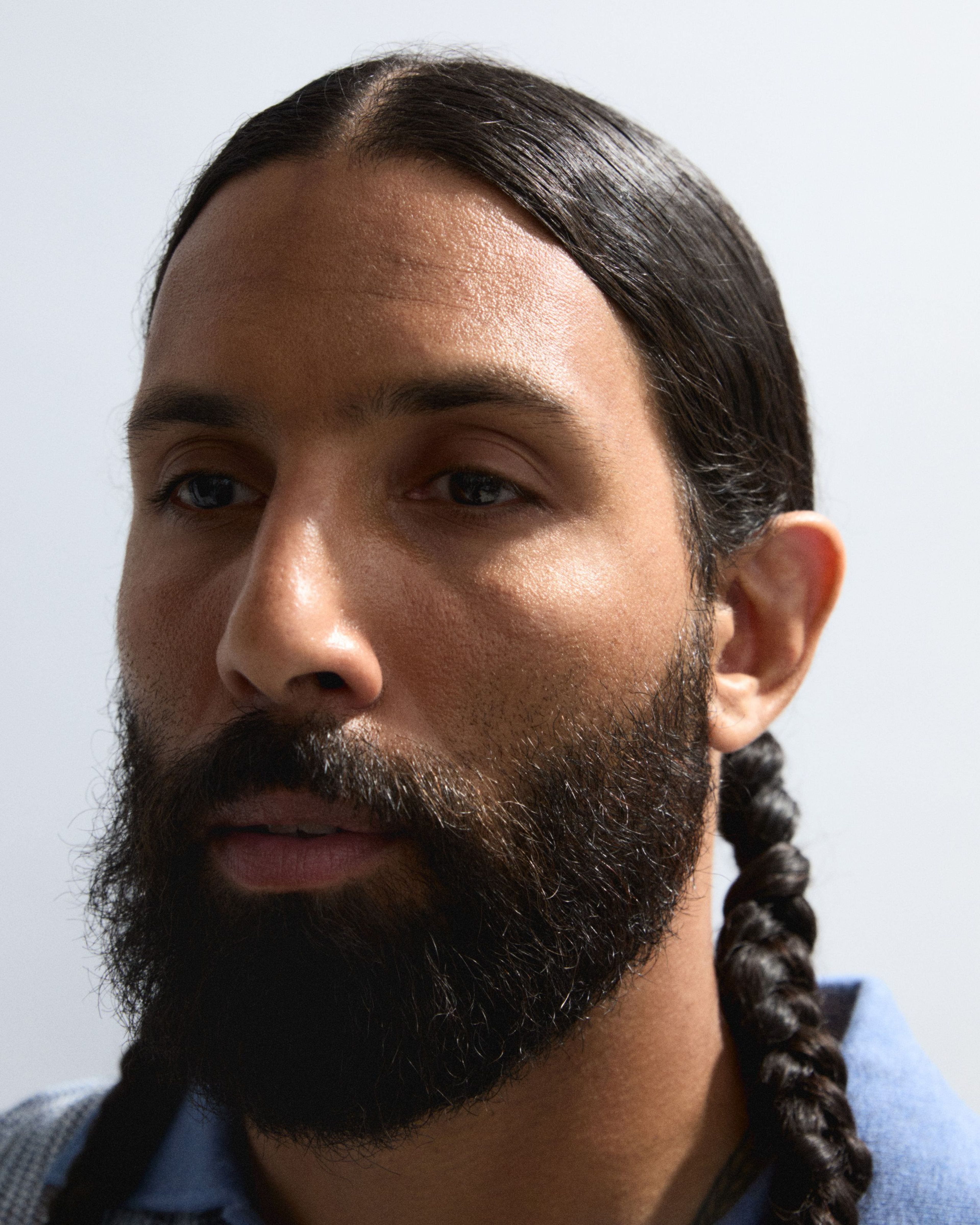 Man looking into the camera