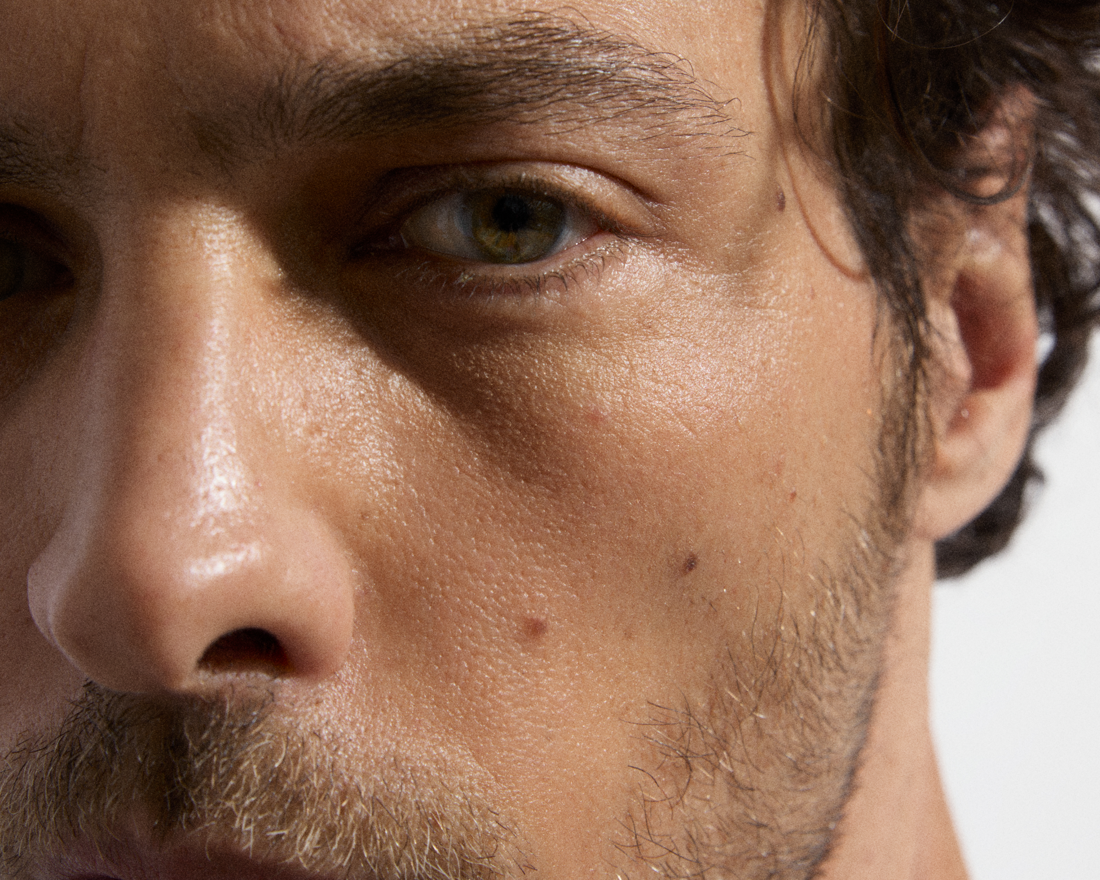 Man looking into camera