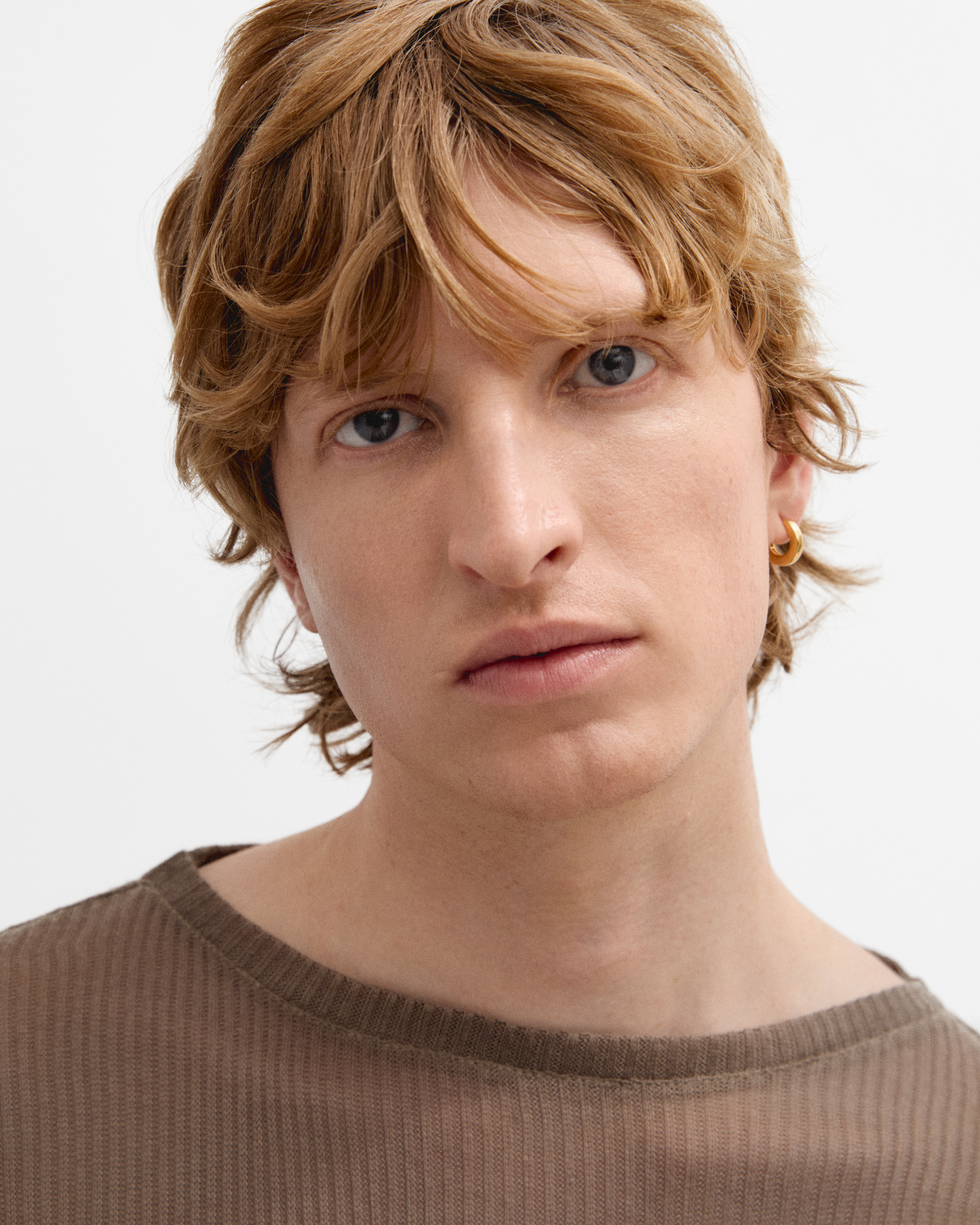 Man looking into camera