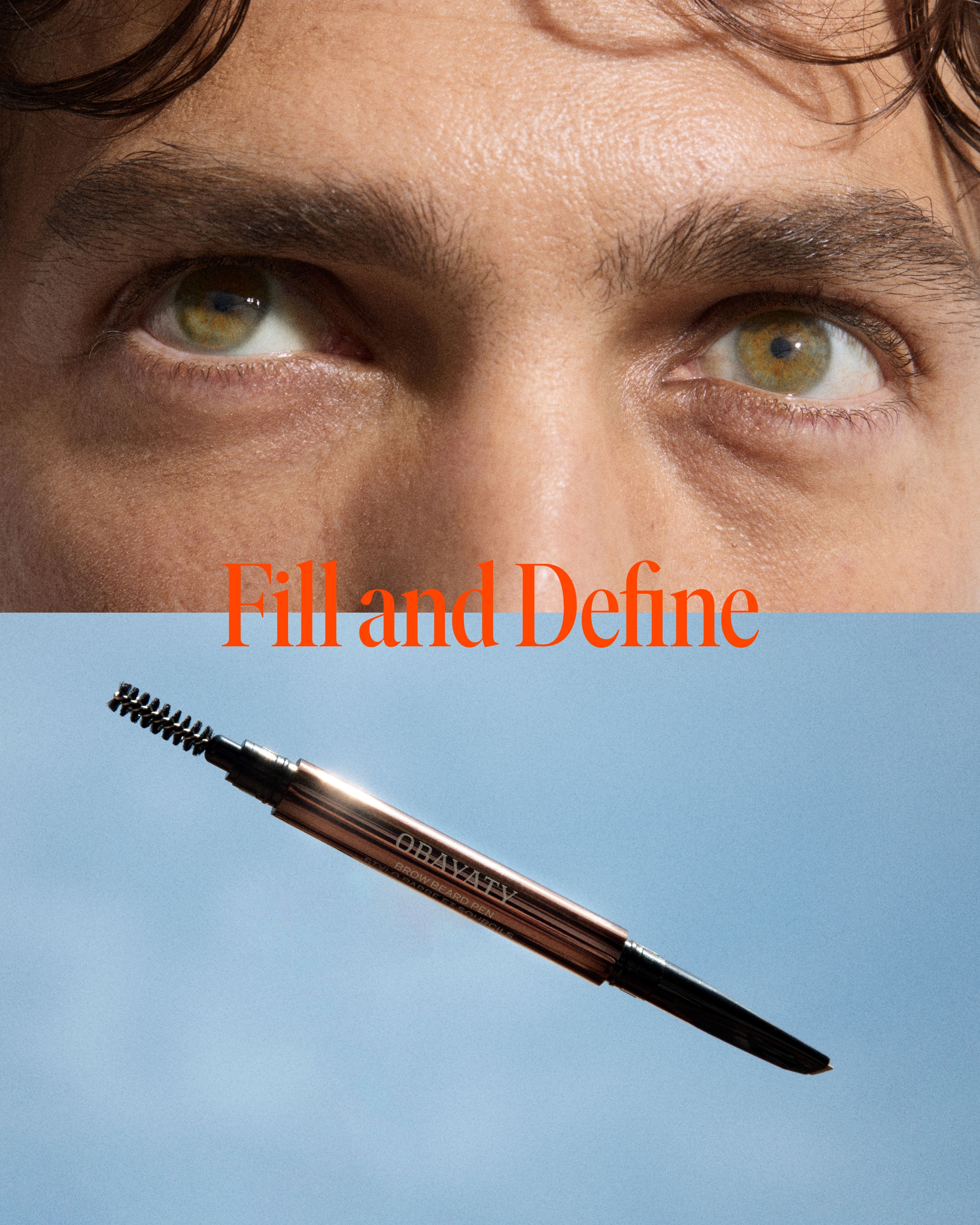 Image of man and beauty products for men