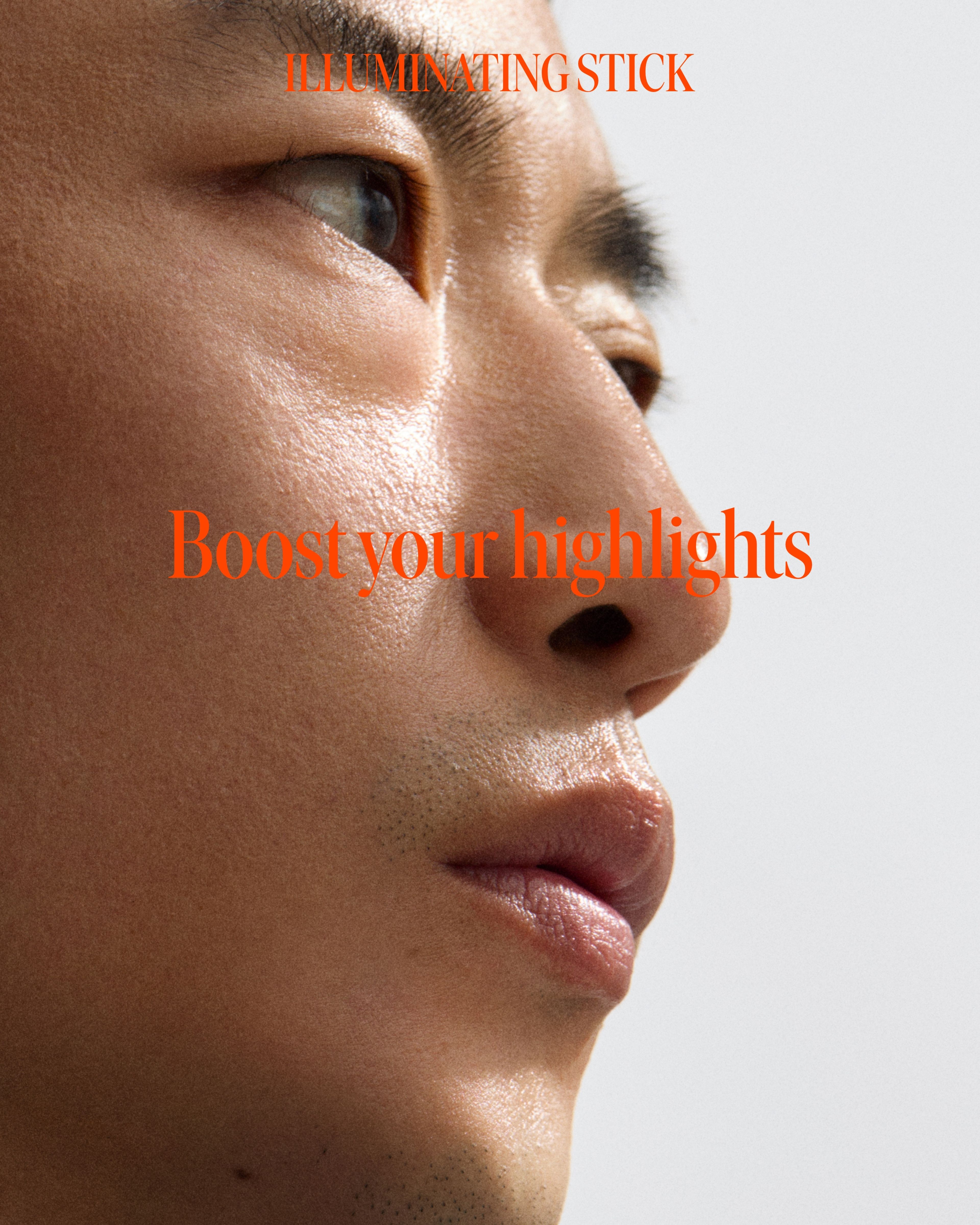 Man wearing illuminating stick