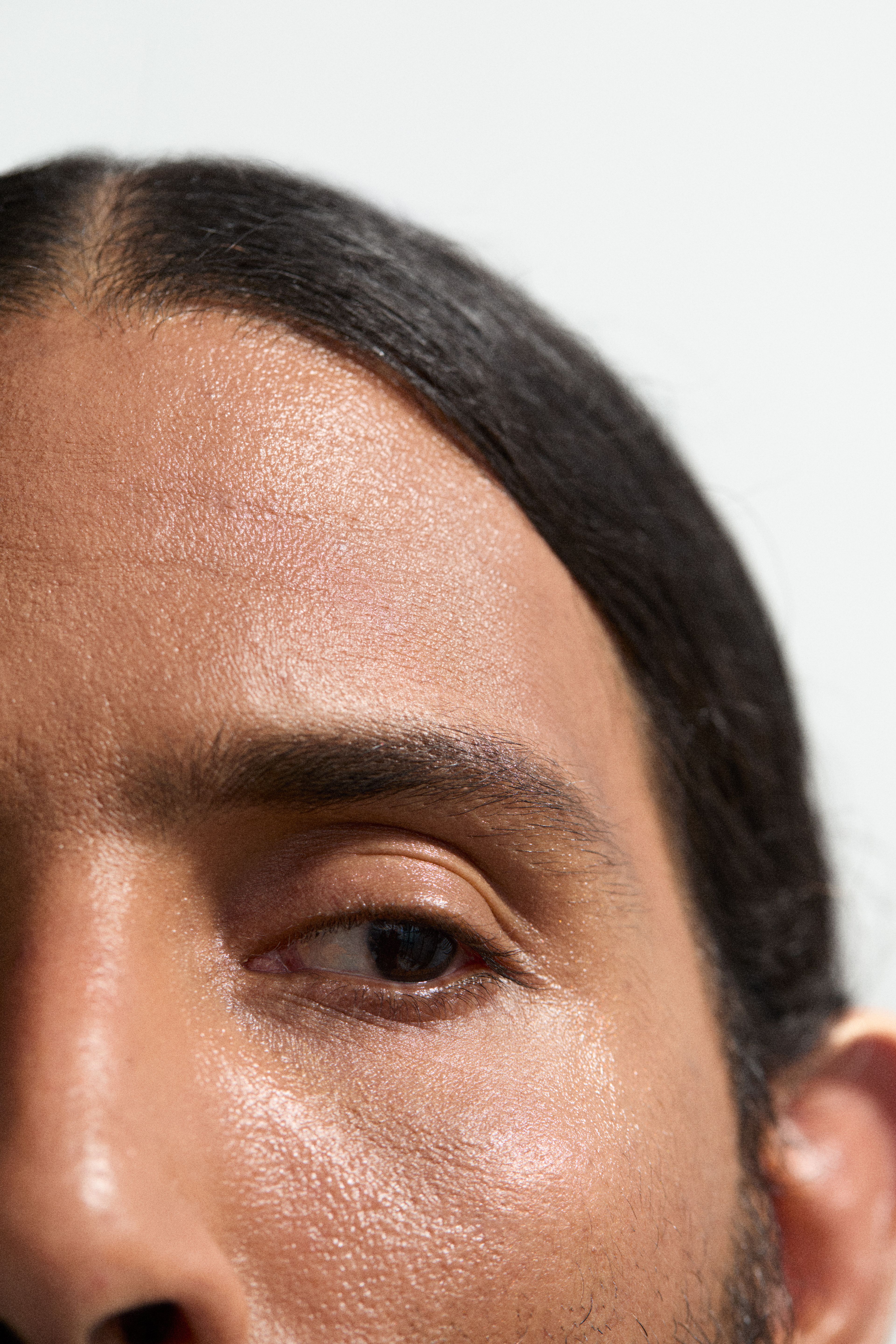 Man looking into camera